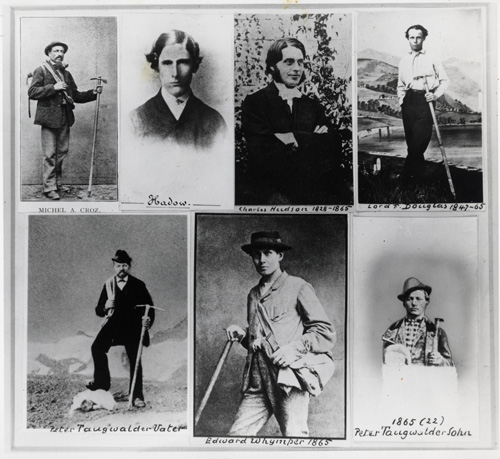 Die sieben Matterhornbesteiger &ndash; freundlicherweise zur Verf&uuml;gung gestellt vom Alpine Club.